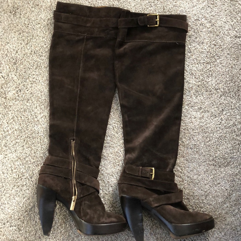 MK suede over the knee boots